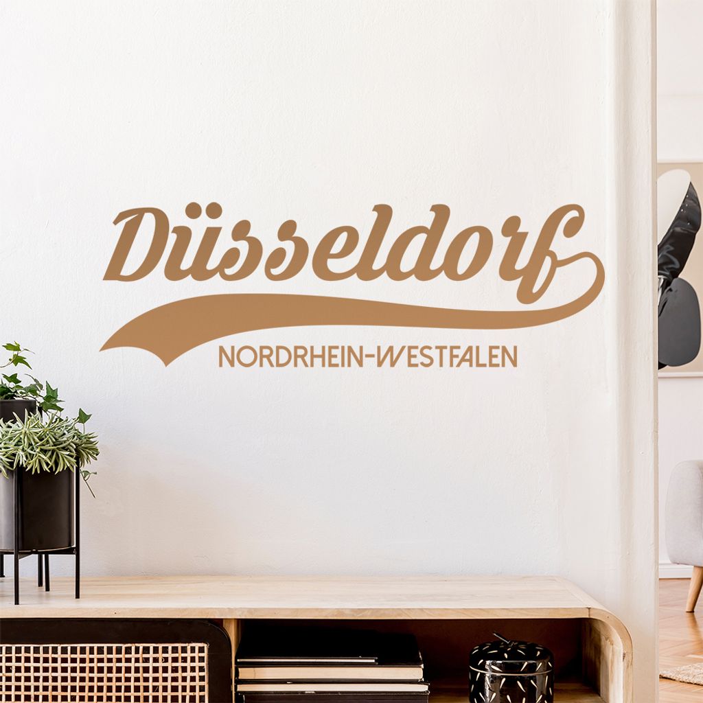 Düsseldorf Nordrhein-Westfalen Wandtattoo Wandaufkleber Wall Sticker - Dekoration, Küche, Wohnzimmer, Schlafzimmer, Badezimmer