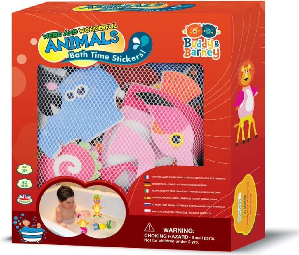 Buddy e Barney, giocattoli adesivi da bagno per bambini Immagine del prodotto 