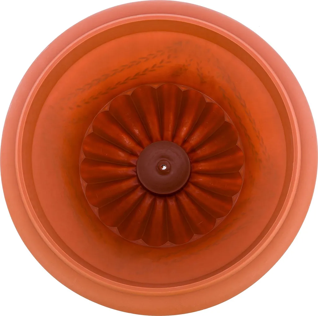 Pot de fleurs Ø 47 cm pour terrasse avec support surélevé terre cuite - 5