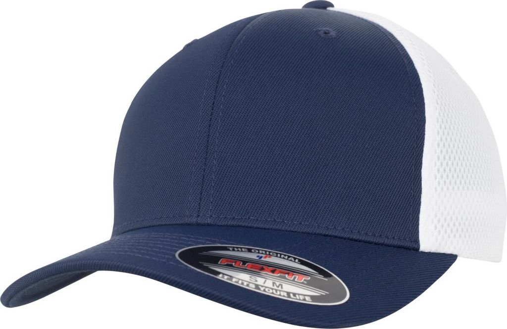 FLEXFIT 6533T | Flexfit Ultrafibre & Airmesh 2-Tone Cap, Atmungsaktiv - Farbe: Navy/White - Größe: S/M