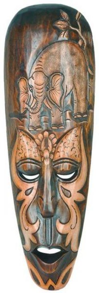 Maske Bumbo, wahlweise in 50 cm oder 100 cm, Holz-Maske aus Produktbild 