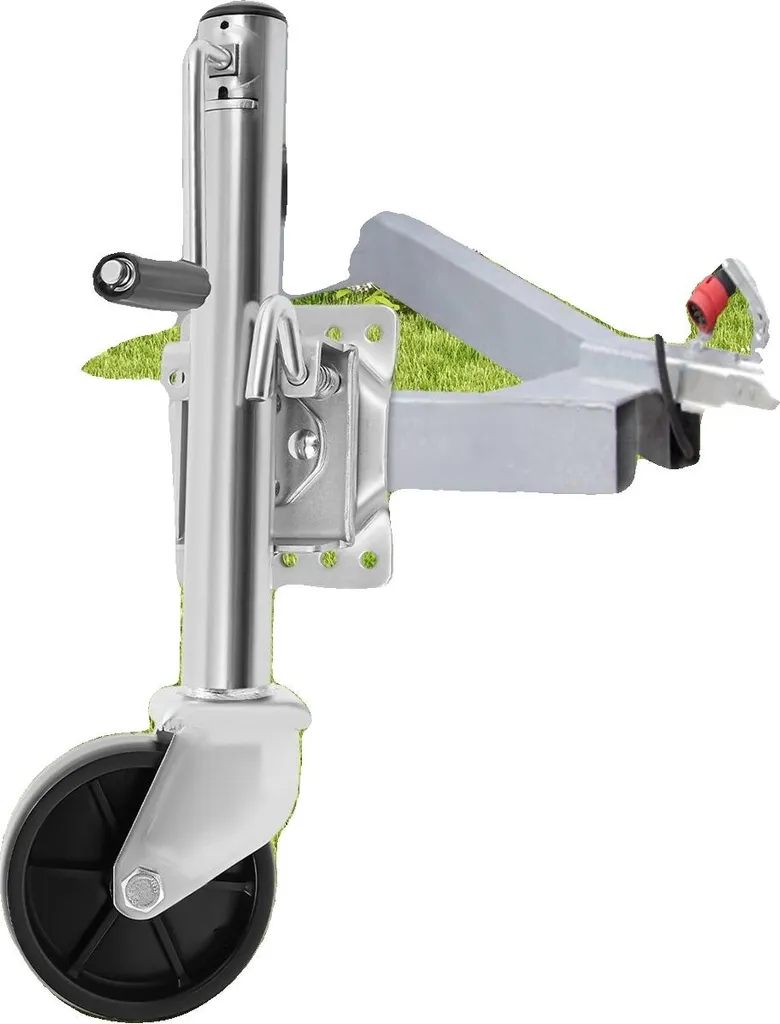 Roue jockey anti-affaissement pour remorque 540 kg en acier robuste