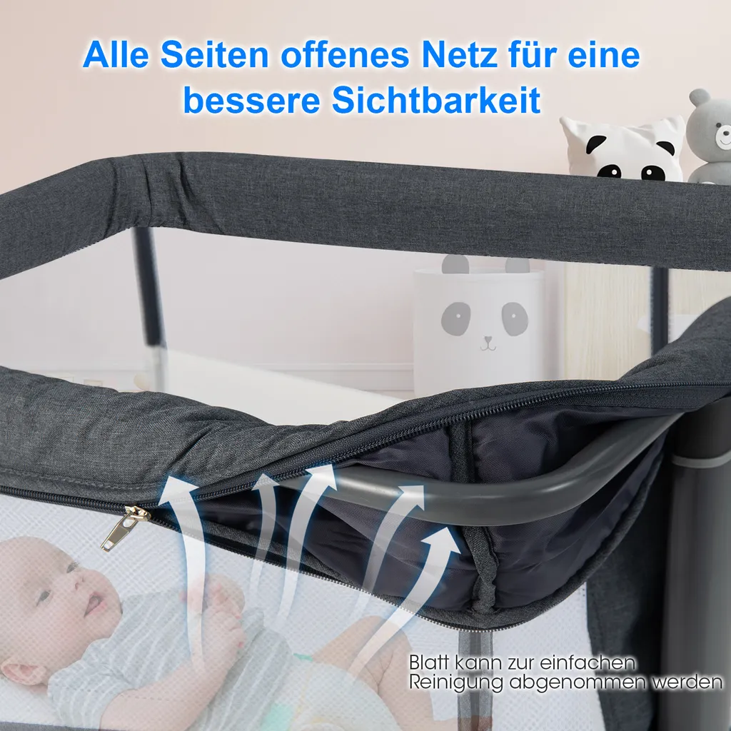 Lit d'Appoint Pliant Bébé Idéal pour Vacances et Siestes à la Maison - 2