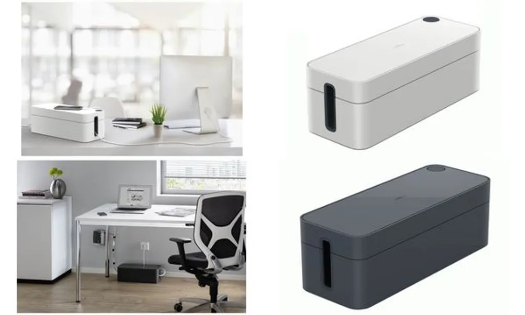 DURABLE CAVOLINE BOX L Gris 503010 Boîtier de Rangement pour Câbles - 22