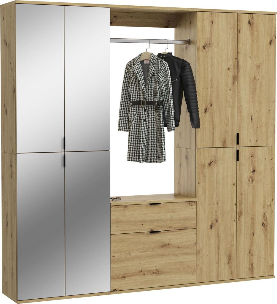 ProjektX Garderobenmöbel Set P2 Eiche Nachbildung.