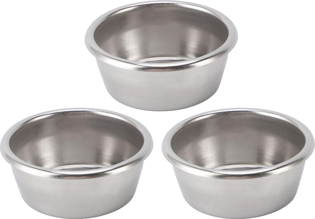 3PCS Kaffeefilter Filterkorb Edelstahl 2 Tassen Single Layer 54MM Portafilter Korb für die Kaffeezubereitung