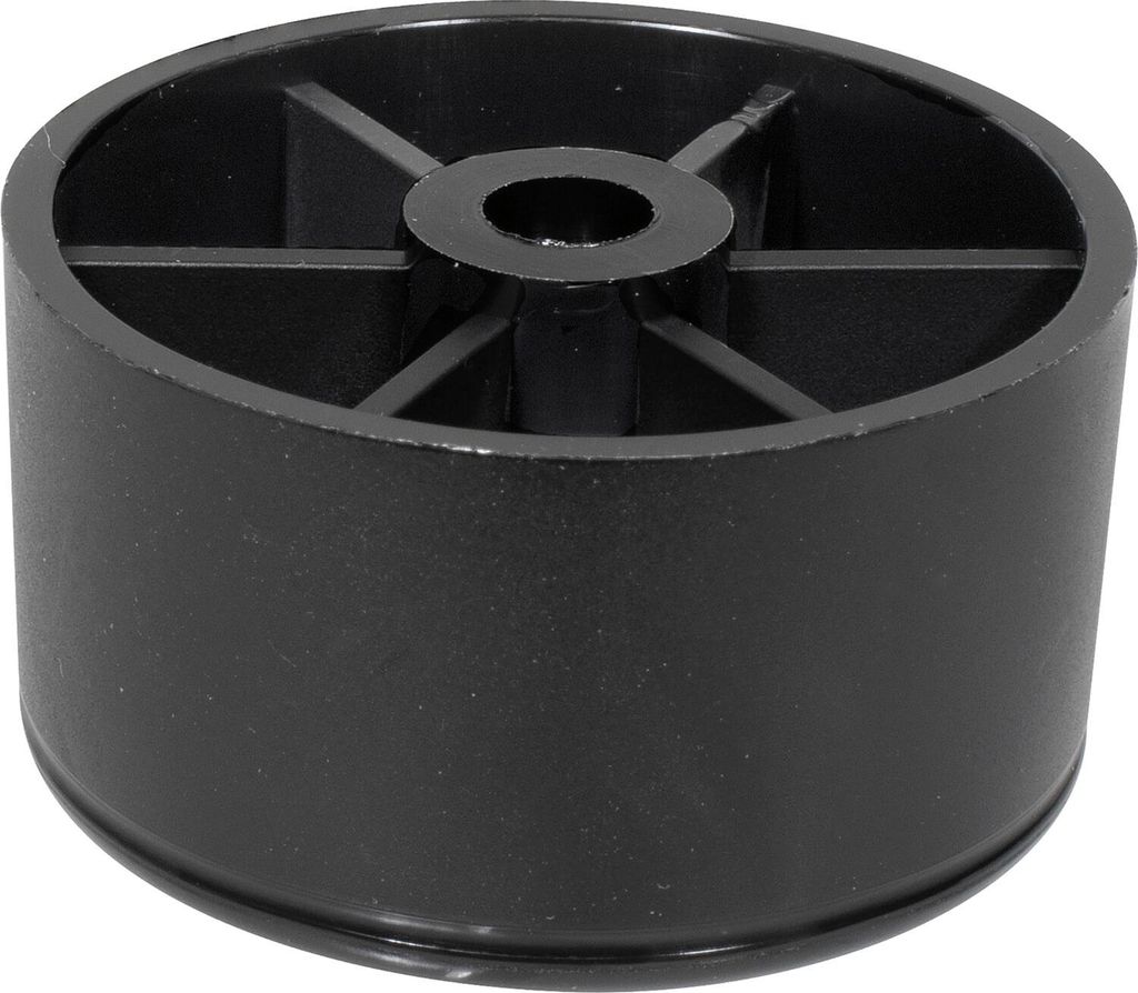 QuickClick Lounge Möbelgleiter, ohne Zapfen, ø 44mm,Höhe 24mm,Kunststoff,schwarz
