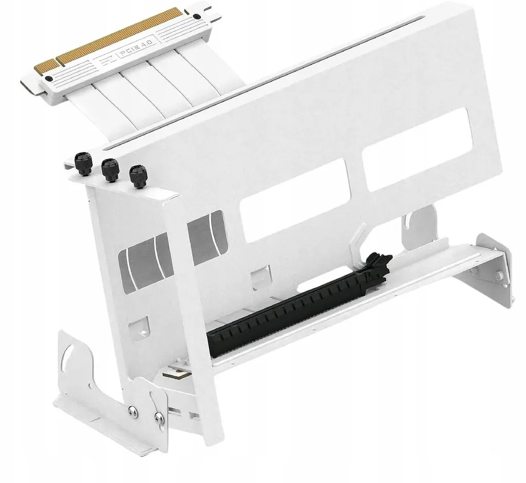 Support GPU Réglable PCIE 4.0 avec Câble Riser Blindé pour Boîtier ATX