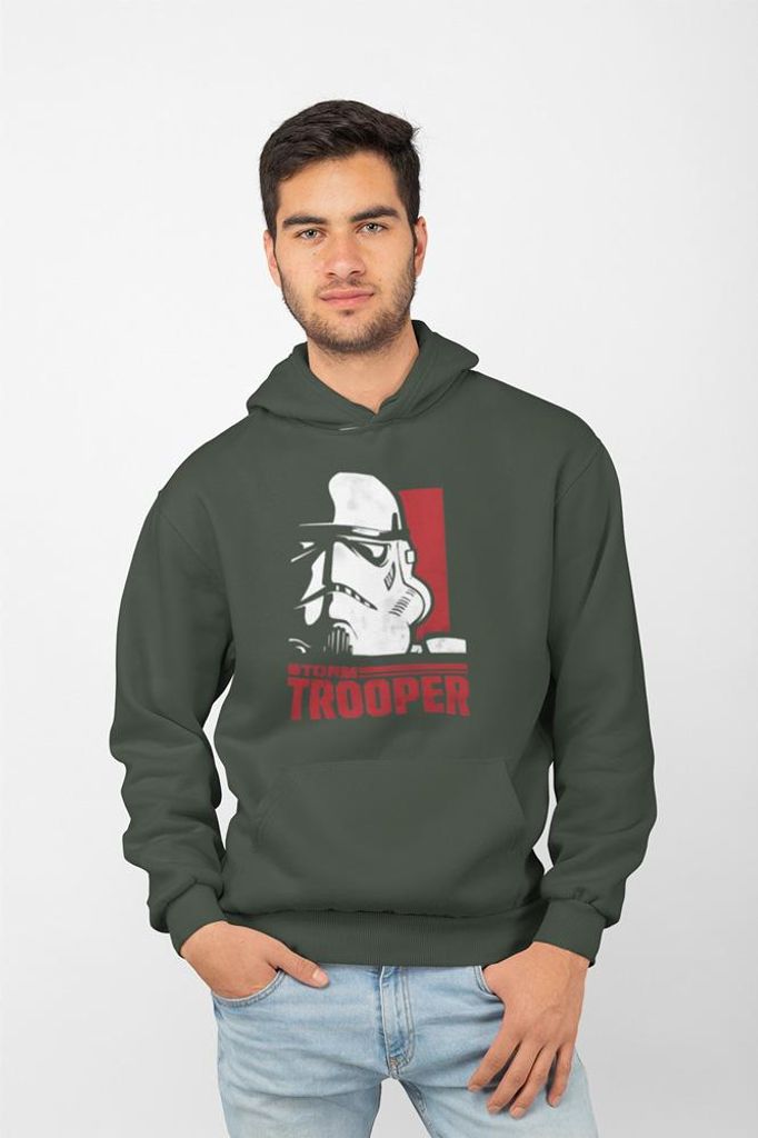D&B Uni Hoodie MO00098 Star Wars Waldgrün-Größe L