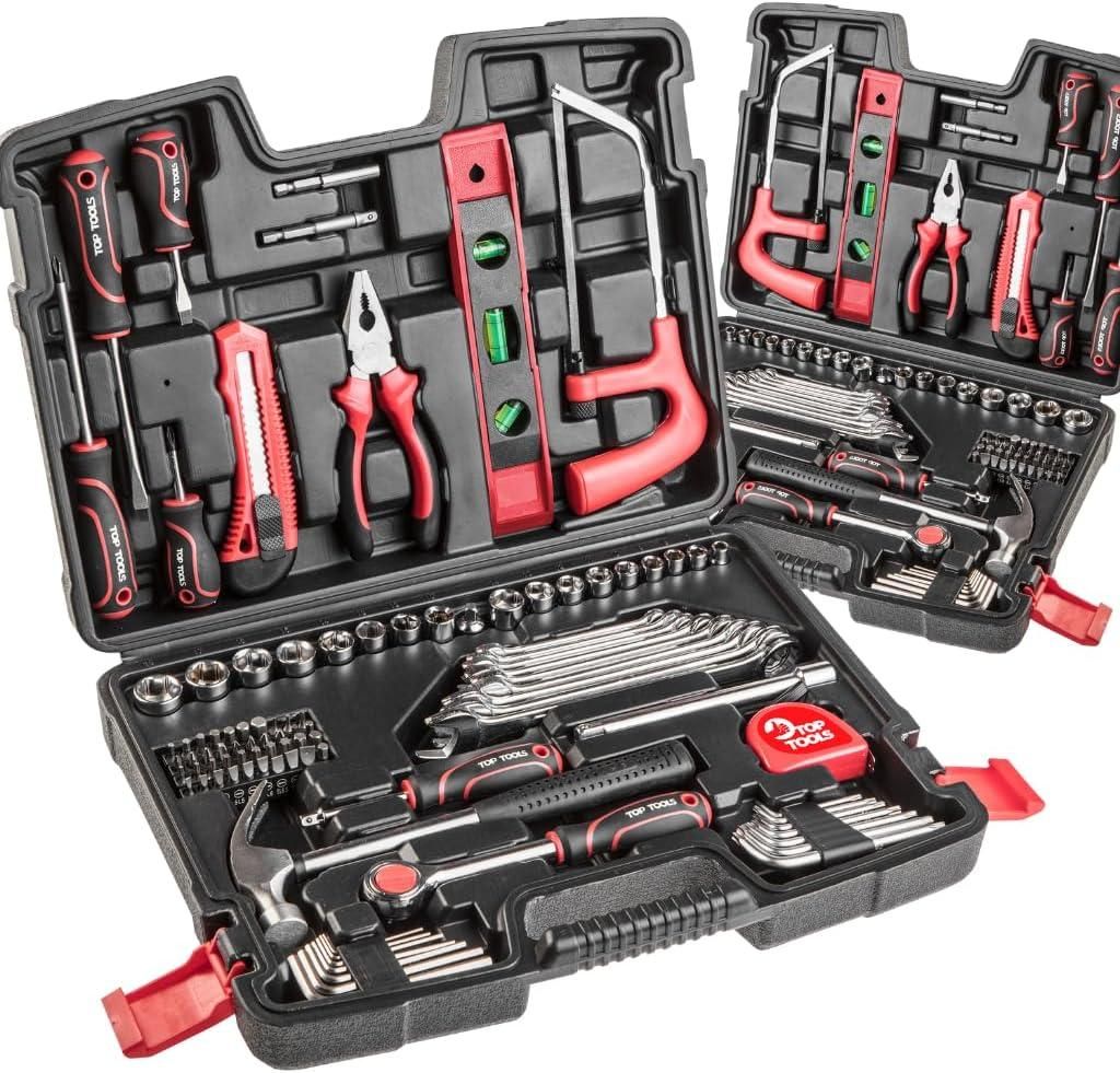 Werkzeugset 100-teilig mit Steckschlüsseln 3/8" Ratsche Produktbild 