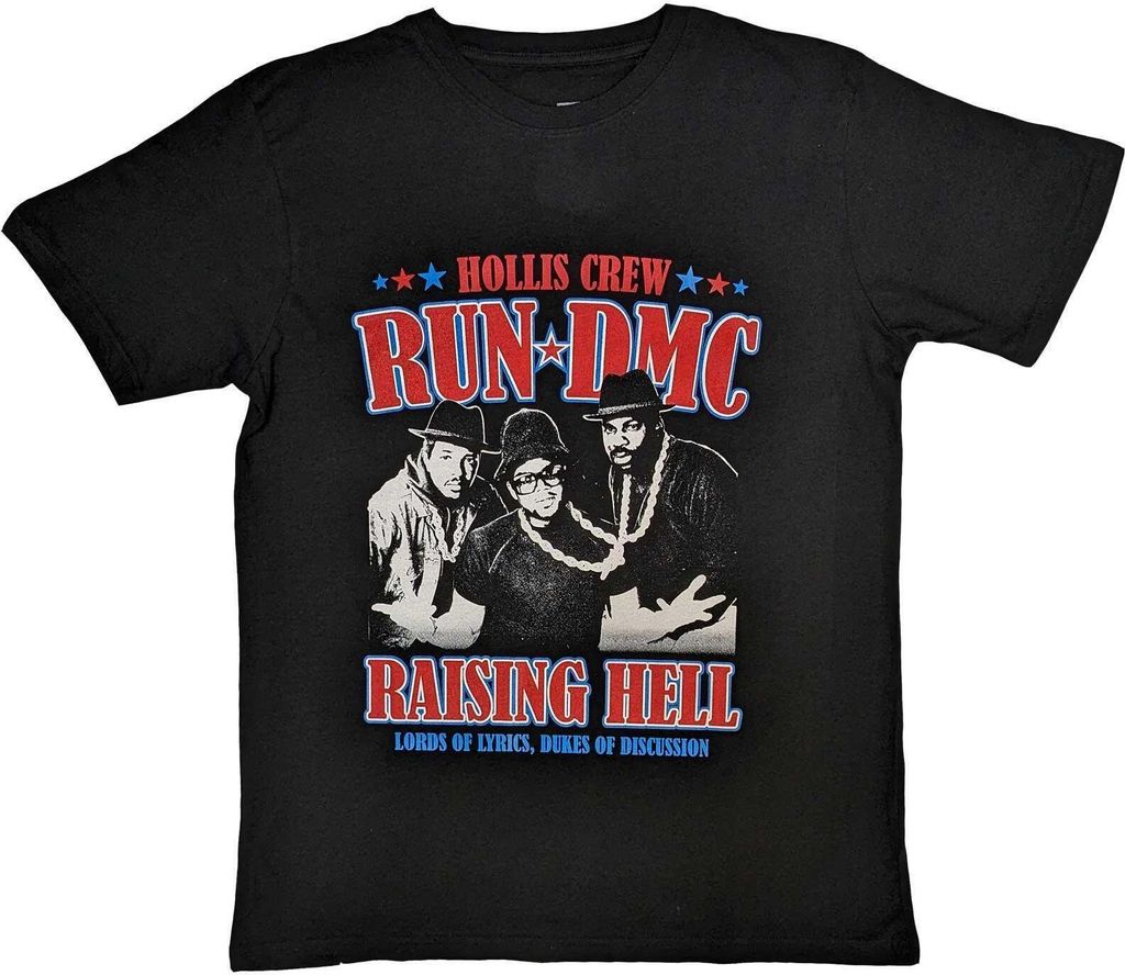 Run DMC - "Raising Hell Americana" T-Shirt für Herren/Damen Uni RO9290 (M) (Schwarz)
