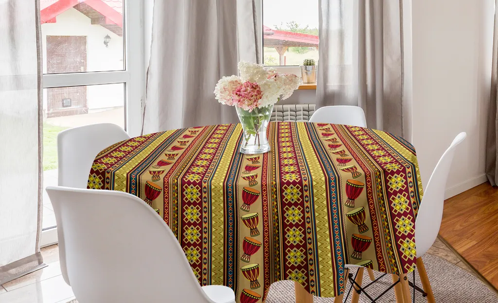 ABAKUHAUS Tovaglia Rotonda Africana 150cm | Arredo Cucina Etnico