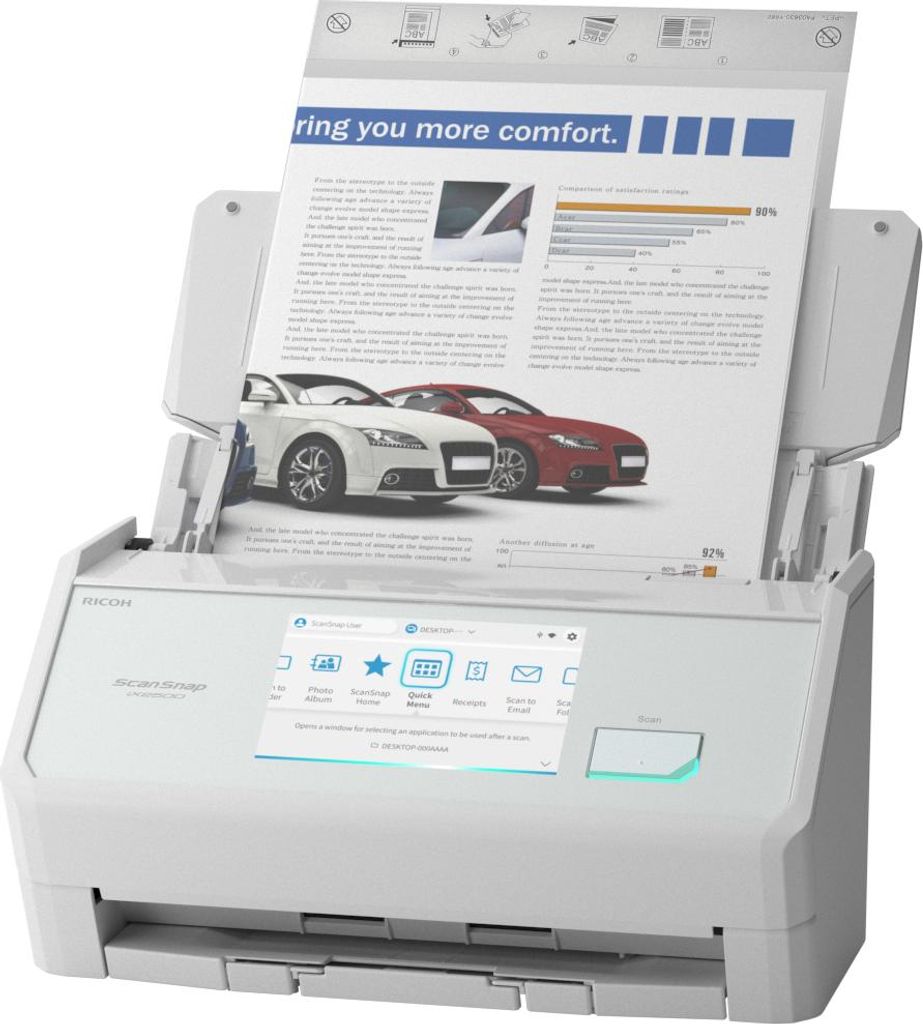 Ricoh ScanSnap iX2500 - Dokumentenscanner - Dual-CIS - Produktbild 