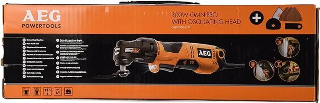 Ponceuse multifonctions AEG OMNI300-KIT1 outil oscillant polyvalent - 3