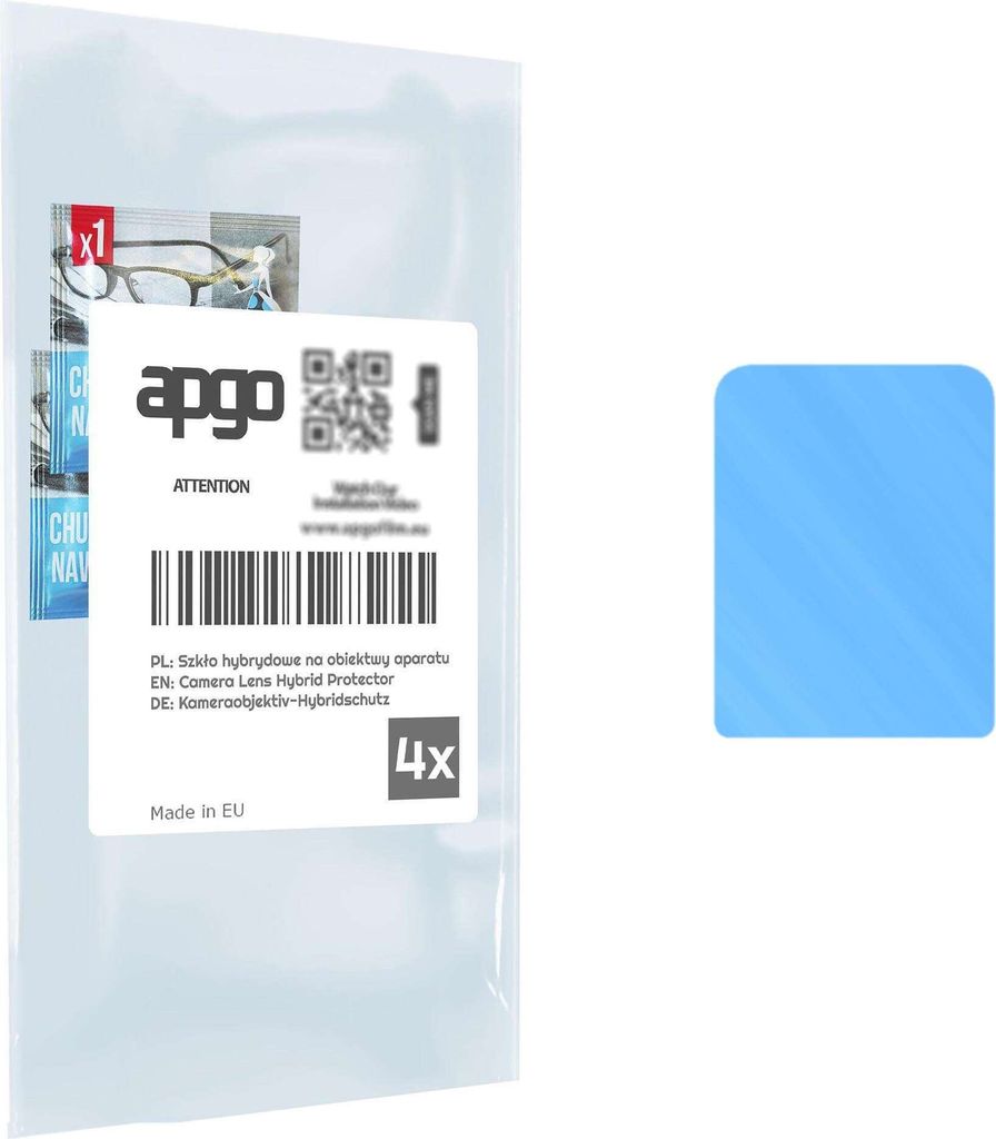 apgo 4 Stück Hybrid Kameraschutz, Kamera-Schutzglas kompatibel mit Vivo V21s, Linsenschutz, 9H Härte, Schutz für Kameraobjektiv, Anti-Kratzer, t...