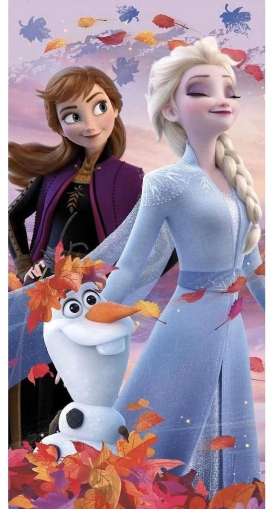 Toalla de playa de algodón Frozen de Disney, con forro Imagen del producto 