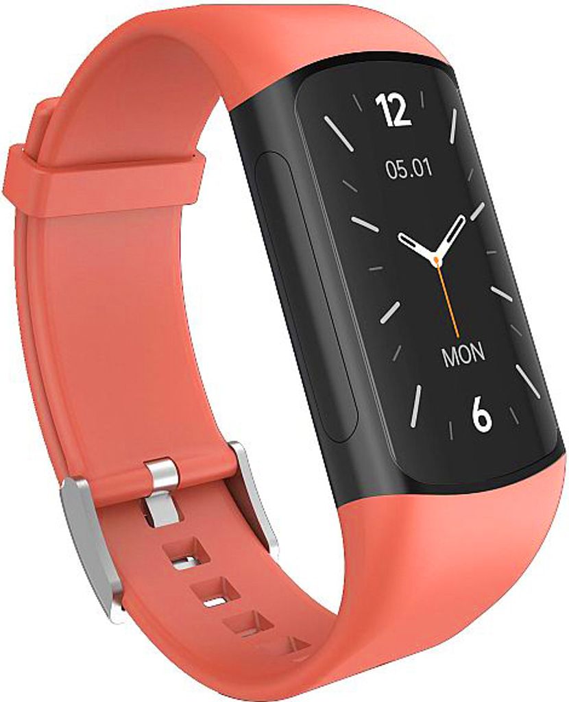 Smart-Armband mit AMOLED-Display MF12-ECG - rot