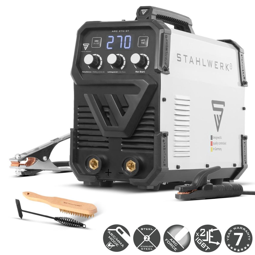 Spawarka elektrodowa STAHLWERK ARC-270 ST - MMA do 270 A, Zdjęcie produktu 
