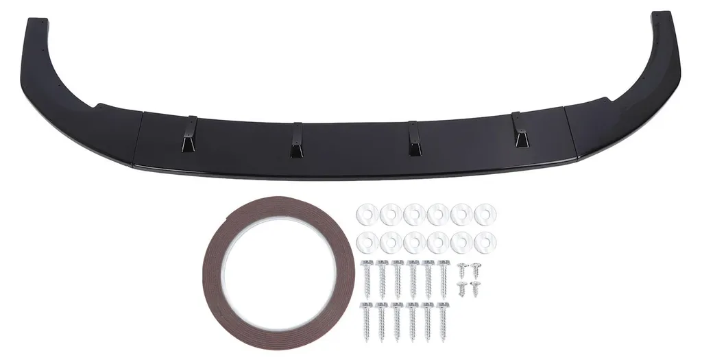 Lèvre de pare-chocs avant noir brillant pour BMW Golf 8 MK8 R 2020-2024