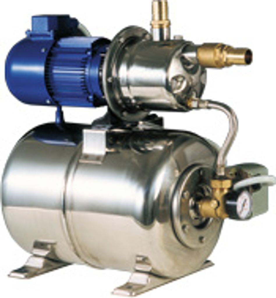 Allpa Druckwassersystem Inox 950, 12v/370w, 52l/Min (Bei 1,2bar), Niro Tank 24l