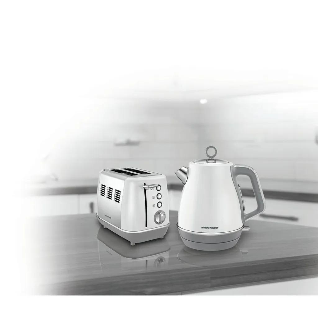 Bouilloire électrique en métal blanc Morphy Richards pour thé et café - 3