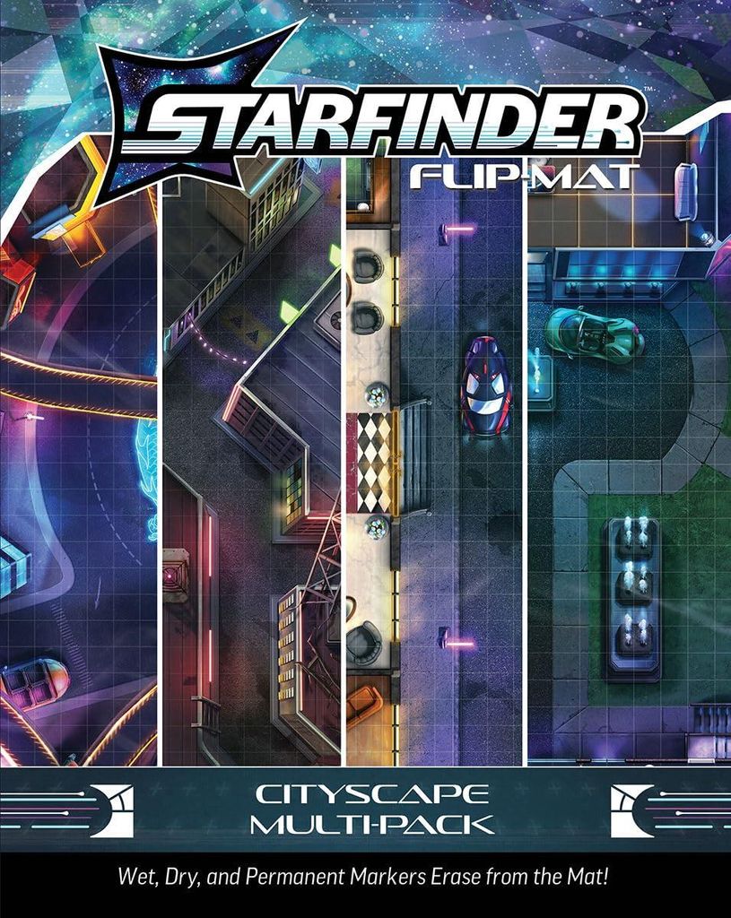 Starfinder Flip-Mat: Stadtbild Multi-Pack