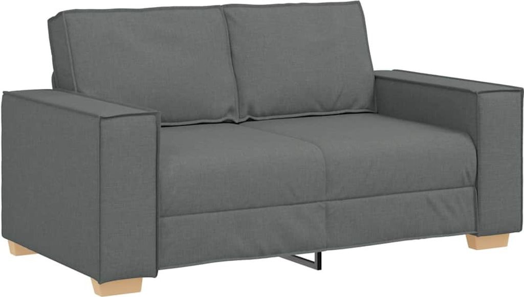vidaXL 2-Sitzer Sofa Dunkelgrau 160x78x84 cm Stoff