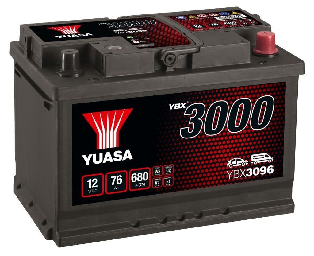 YUASA YBX3096 Štartovacia batéria 12 V 76 Ah 680 A (SK) Obrázok produktu 