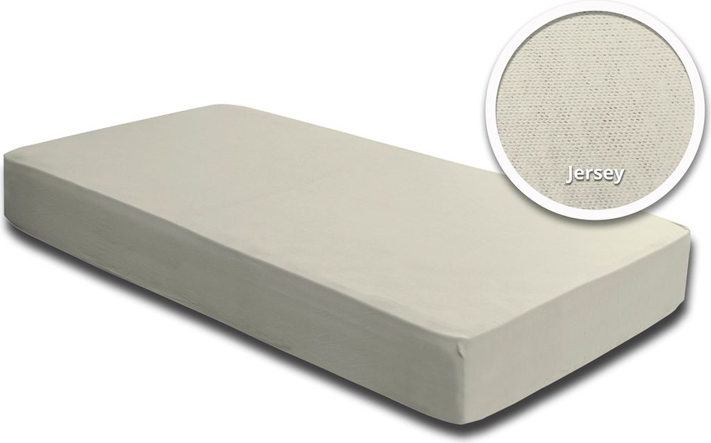 Spannbettlaken Babybett Kinder creme wollweiß 60x120 cm - 70x140 cm Baumwolle