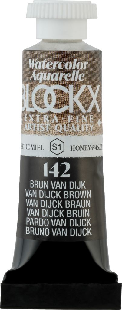 Blockx 3x Aquarellfarbe, Van Dijk braun - Tube 5ml - Van Dijk Braun 43142BXC