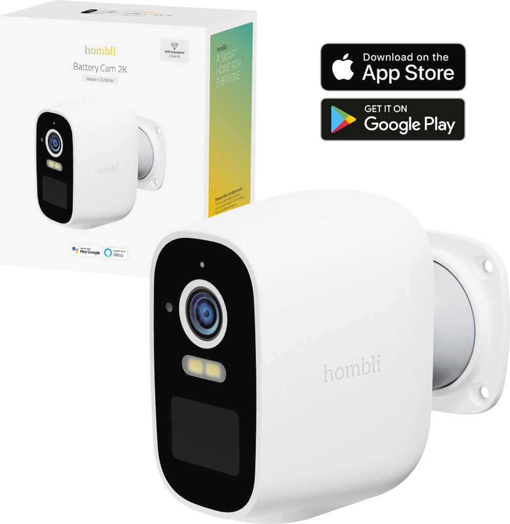 Hombli smarte Batterie Kamera weiß