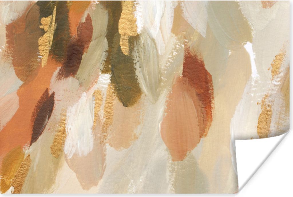 MuchoWow Poster Kunst - Farbe - Rot 180x120 cm - Fotoplakat
