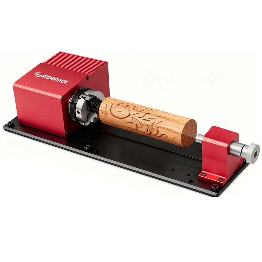 Axe Rotatif Précis ATOMSTACK RC1 pour Gravure 360° sur CNC C4 PRO - 2