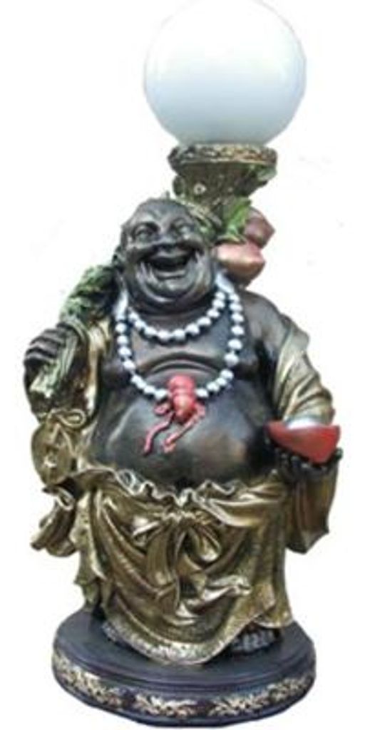 Deko Figur Statue Skulptur 54 cm Figuren Statuen Skulpturen Lampe Buddha (B22)