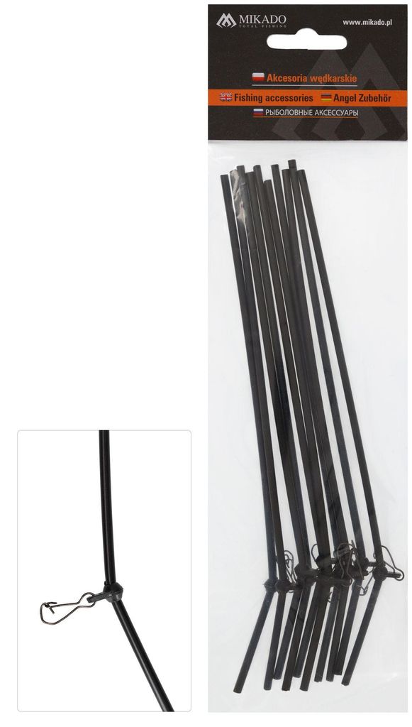 10 x leicht gebogene Anti Tangle Feeder Boom Kunststoff mit Produktbild 