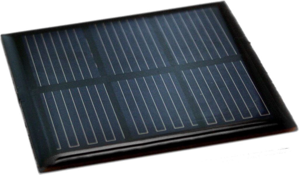 Solarzelle P01, 6x6 cm, 2,5 mm, 1,5V, 250mAh, Produktbild 