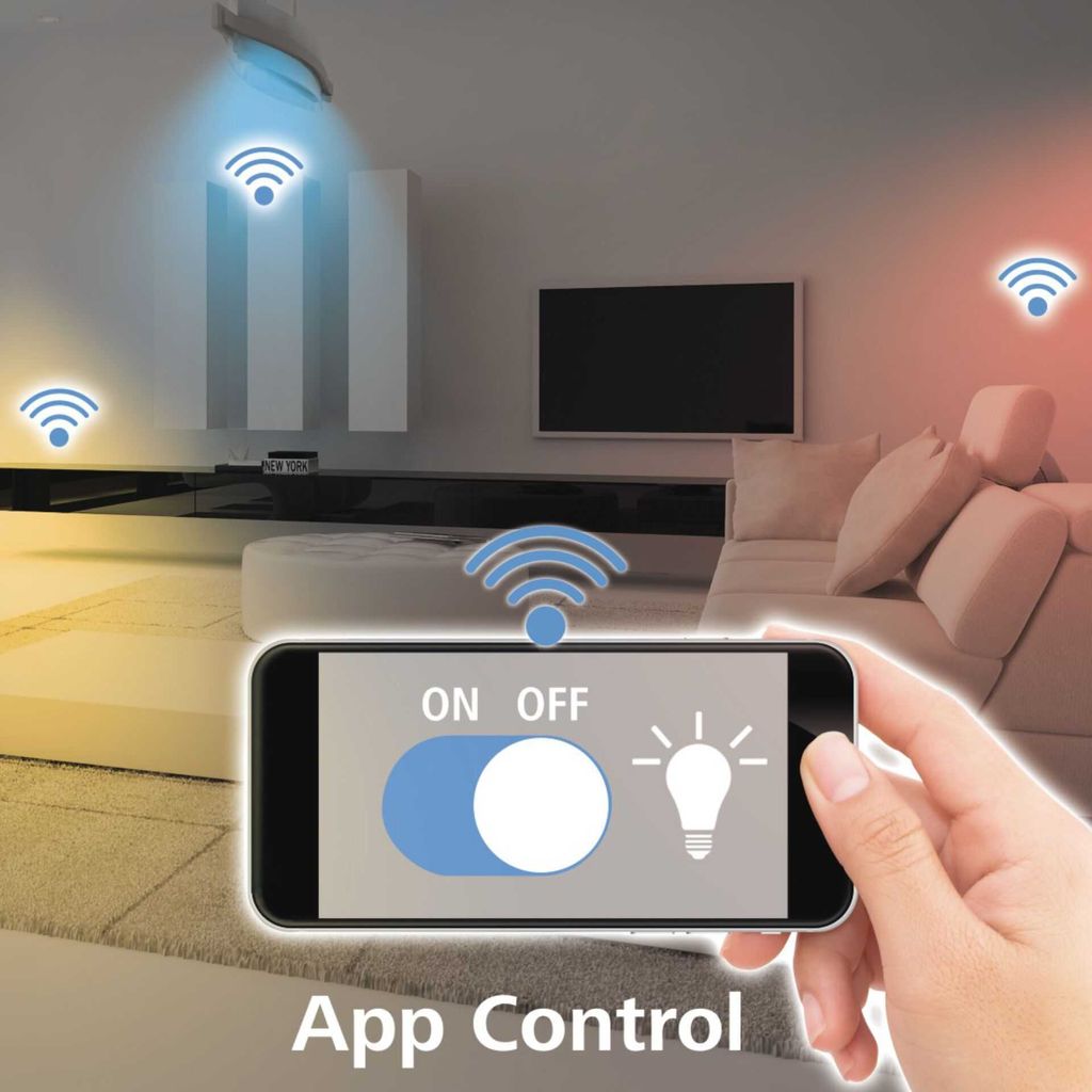 WLAN LED žárovka, GU10, 5,5 W, stmívatelná, refl., pro Obrázek produktu 2
