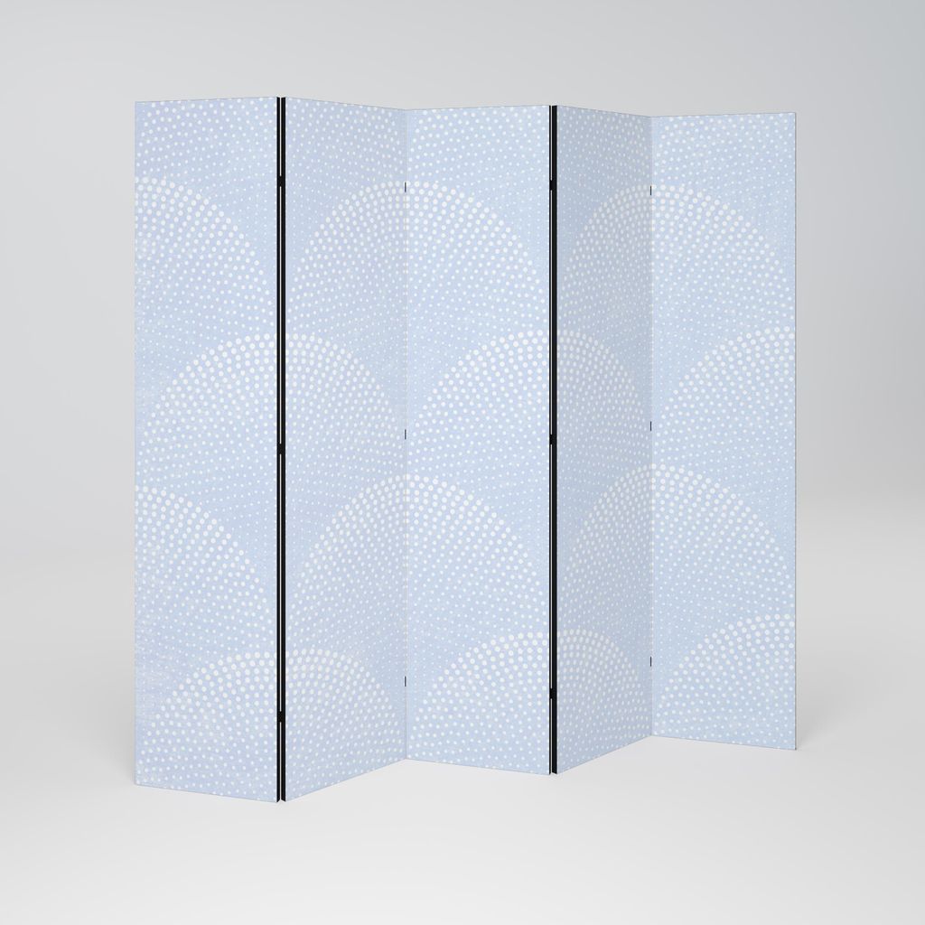 SpaceRebels Paravent Raumteiler - 5-teilig Raumtrenner, Druck 1-Seite - Raumtrenner - Trennwand Wohnung - Room Divider - Spanische Wand Deko Modern...