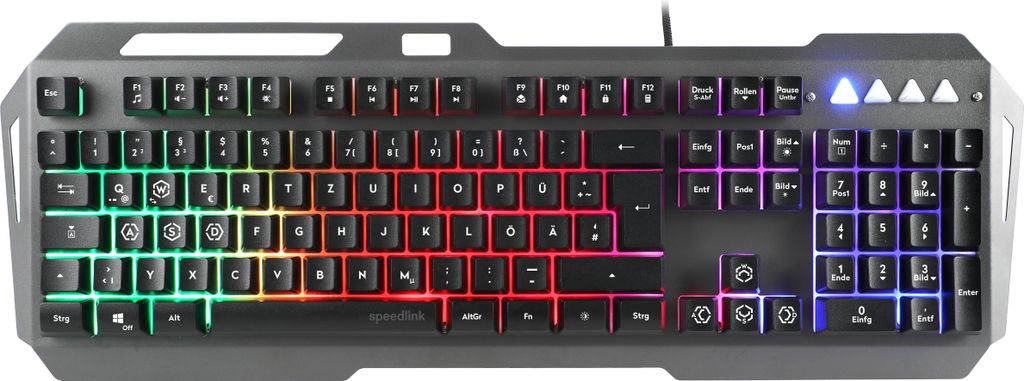 SPEEDLINK LUNERA Metal Rainbow Gaming Tastatur schwarz Obrázek produktu 