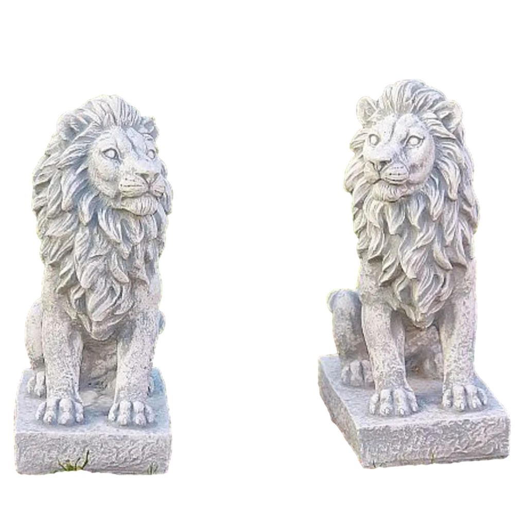 Löwen Figuren im Set für den Garten Terrasse oder Balkon Produktbild 