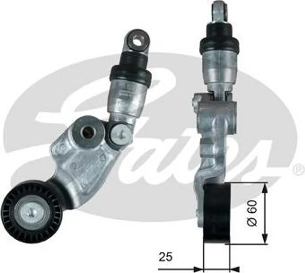 Tendeur de courroie Gates T39388 pour Mazda 3 6 CX-5 OE SH0115980D
