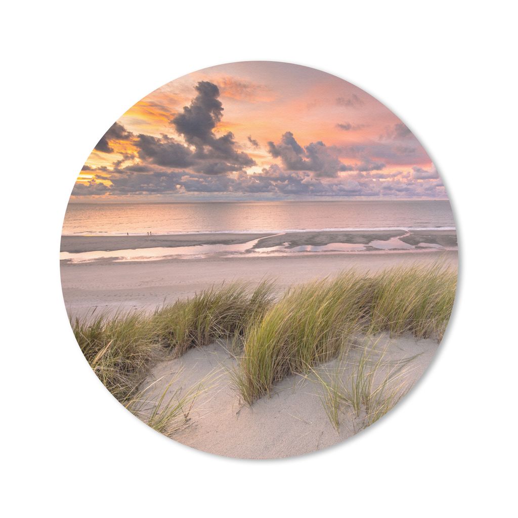 MuchoWow Mauspad Mousepad Sonnenuntergang - Düne - Strand - Pflanzen - Meer 20x20 cm - Mousepads - Maus Mat - Pad - Mausunterlage - Schreibtisch...
