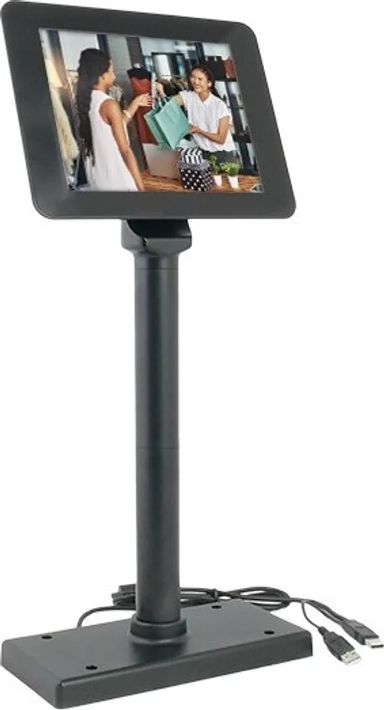Écran client POS 8 pouces SD800 True Flat USB pour terminal de vente