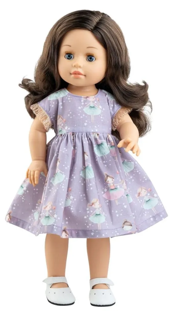 Poupée Paola Reina Emily 42 cm - Poupée réaliste fille aux cheveux bruns