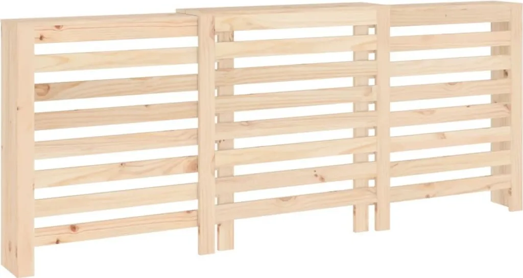 Copritermosifone vidaXL 210x21x85 cm in Pino Massiccio - Finitura Naturale