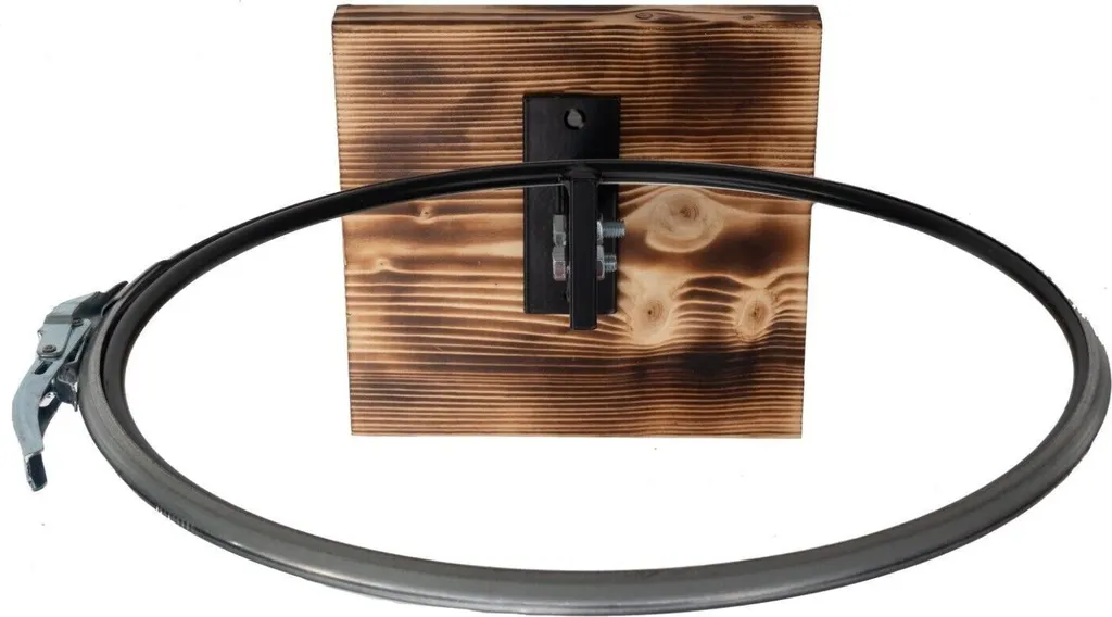 Porte-sac poubelle mural en bois pour sacs de 60 litres finition 9976 pro