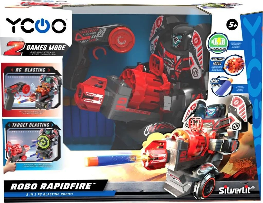 Robot de Combat Télécommandé Silverlit Robo Rapidfire avec Missiles - 2