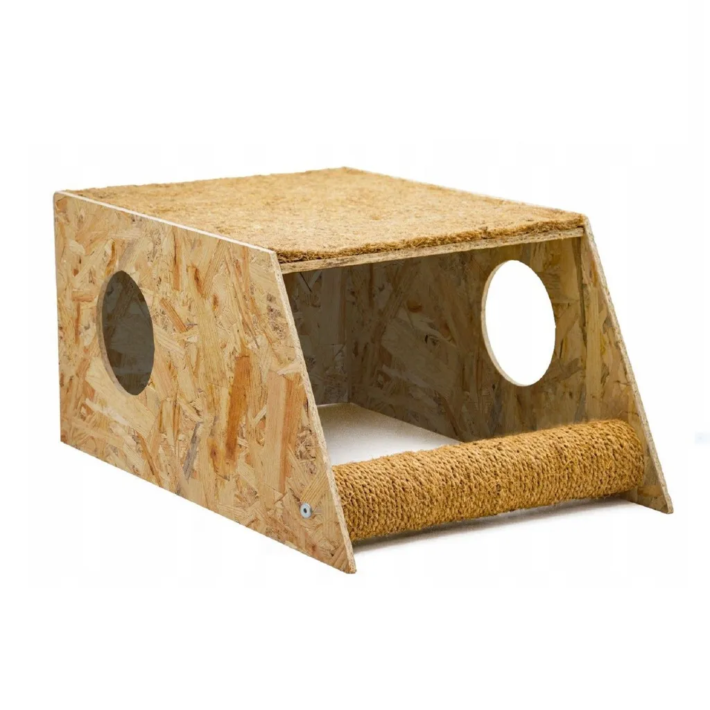 Scheda Tecnica Casetta Gatti QLS 11021 Legno e Cocco 59x37,5 cm