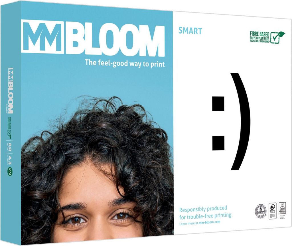 Kopierpapier Bloom Smart DIN A4, 80 g/qm, weiß, 500 Blatt Produktbild 