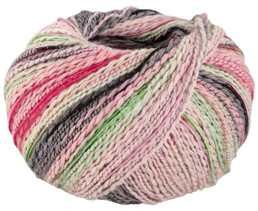 Lana Grossa - Torto 0007 blassgrün rosé rosa grün Produktbild 